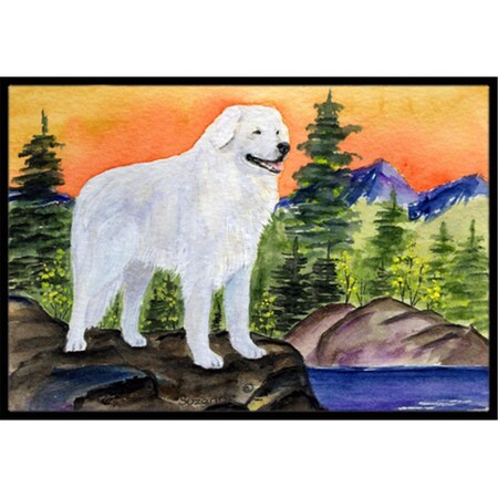 Carolines Treasures 18 x 27 in. Kuvasz Indoor Outdoor Doormat SS8184MAT